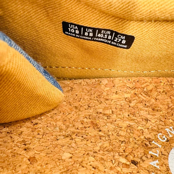 Revitalign Hermosa Sneakers Blue Denim Floral Orthotic Gore Lace Up - Picture 6 of 7